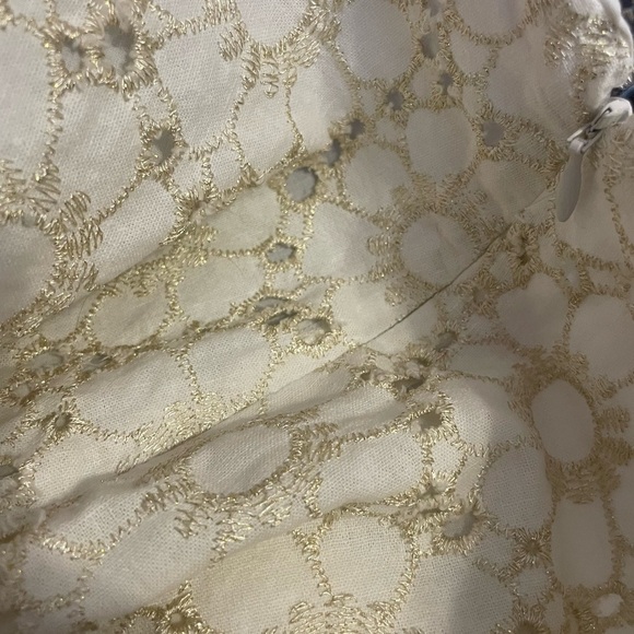 LOFT Shimmer Floral Eyelet Mini Skirt - Picture 9 of 9